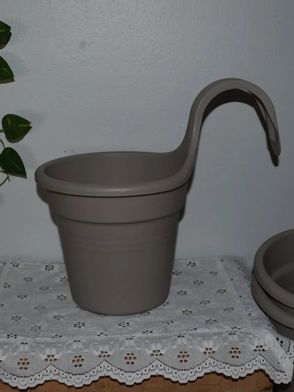 Set of Three Over The Railing Deck Flower Pot Planter lot